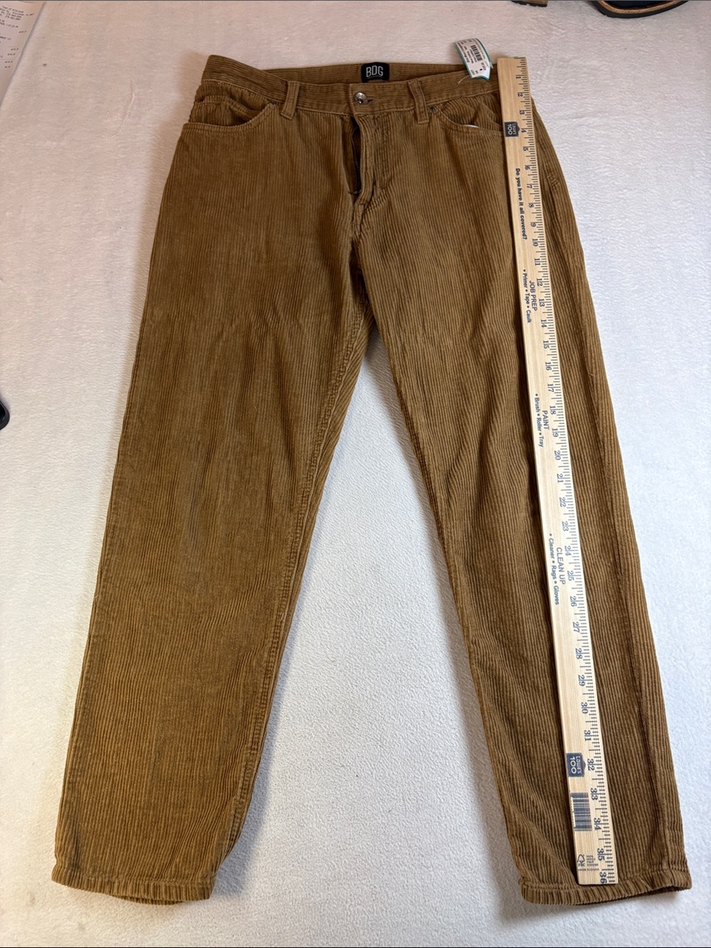 BDG Men's Corduroy Pants — Camel Brown